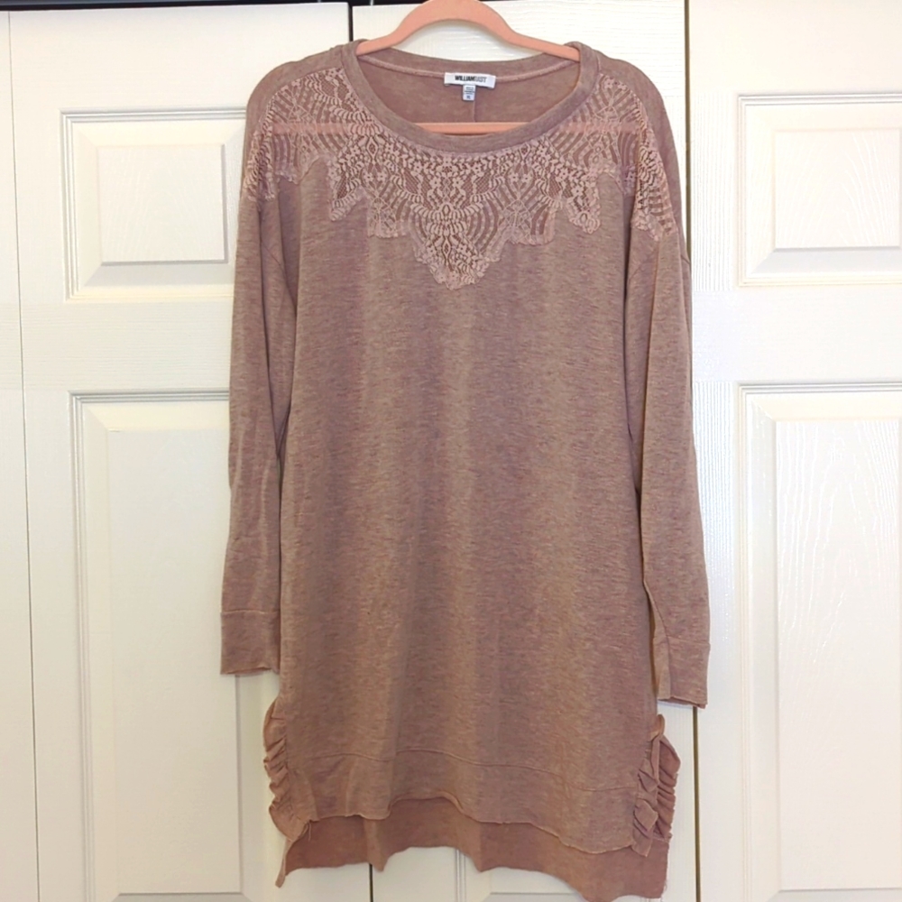 Dusty rose/pink tunic long sleeve shirt